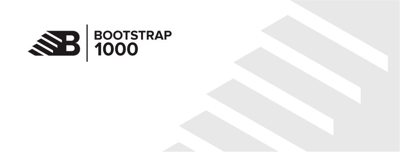 The logo for the bootstrap 1000 challenge